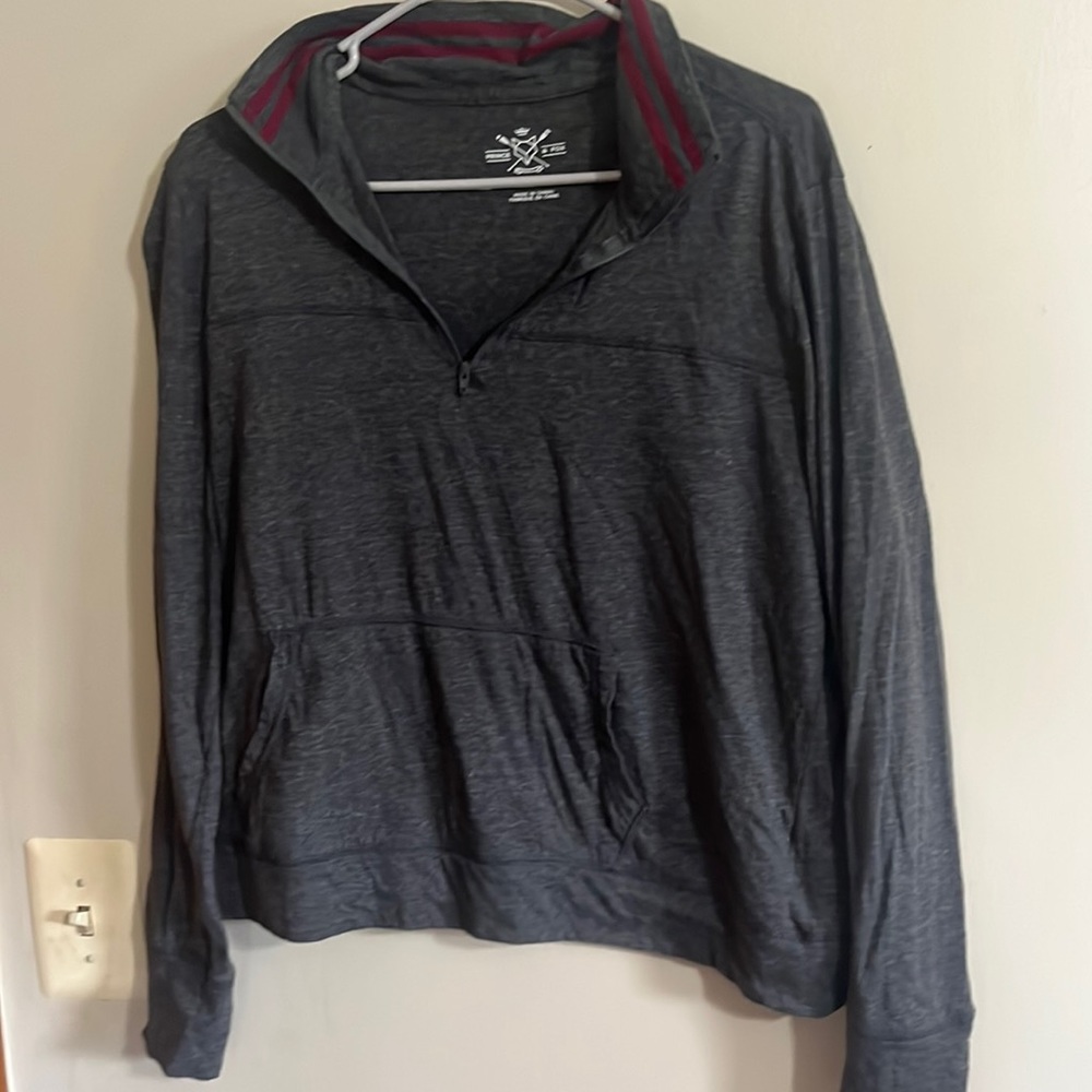 Prince & Fox Aeropostale brand cotton sweatshirt XL juniors girls 1/4 zip active